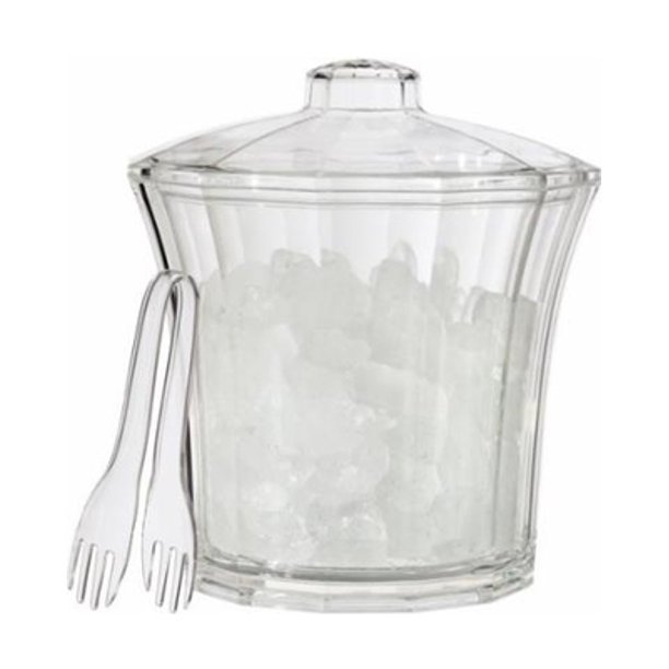 2cb8d1b6-c891-4613-8ef9-a38886fccf91_1.98431a059cb573520080096b2659f9e4.jpeg Creative Ware Insulated Acrylic Ice Bucket and Tongs