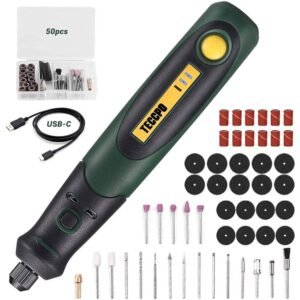 Home TECCPO Cordless Rotary Tool, 50pcs Accessories